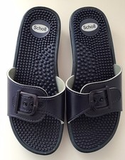 Scholl Massage Sandals Navy