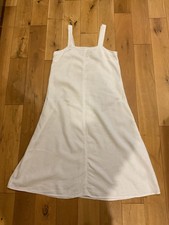 Next white linen blend dress