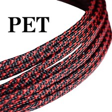 Black & Red Braided PET