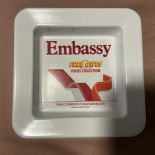 Vintage Embassy Focus Collection Melamine Ashtray Home Bar Man Cave Pub Smoking