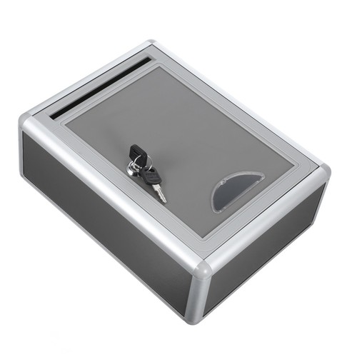 Small aluminium alloy mailbox - aluminium,