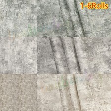 Distressed Stone Wallpaper Concrete Effect Cove Texture Neutral Cream/Grey 1-6X