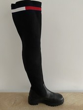 Tommy Hilfiger Knit Overknee Sock Boots Size UK 3.5 EU 36 Womens Winter Shoes