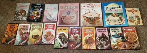Vintage retro cookery books - cookery,