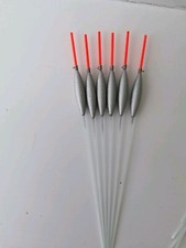 6 X slim Pole Floats. Glass