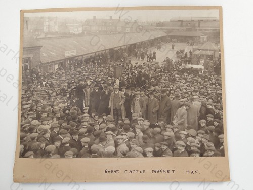 Rugby cattle market crowd - rugby,