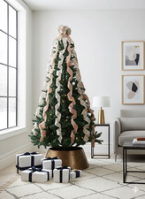 Gold Bow Christmas Tree Topper