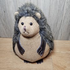 Dora Designs Hedgehog Sitting Brown FABRIC WEIGHTED DOORSTOP Door Stop Vintage?