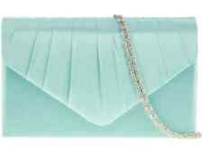 Women Satin Pleated Clutch Bag