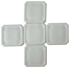 White Demarcation Blocks 5cm x 5cm Plastic Bay Parking Marker Delineation Insert