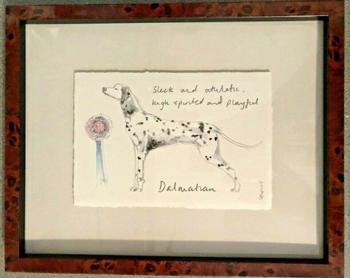 Original painted print - painted, card