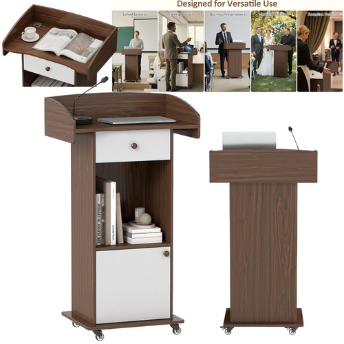 Podium stand with wheels - podium,