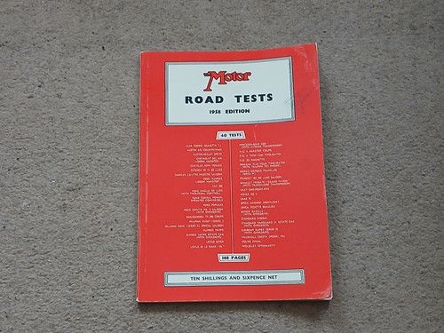 Motor road tests - "motor",