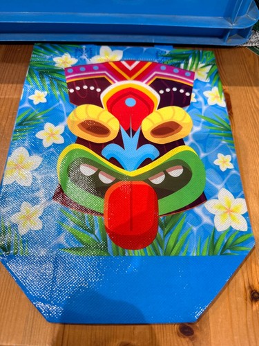 Tiki mask reusable tote gift - reusable,