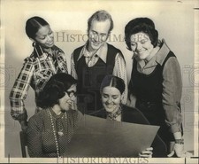 1973 Press Photo Speakers on