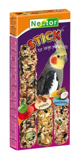Cockatiel parrots sticks - parrots,