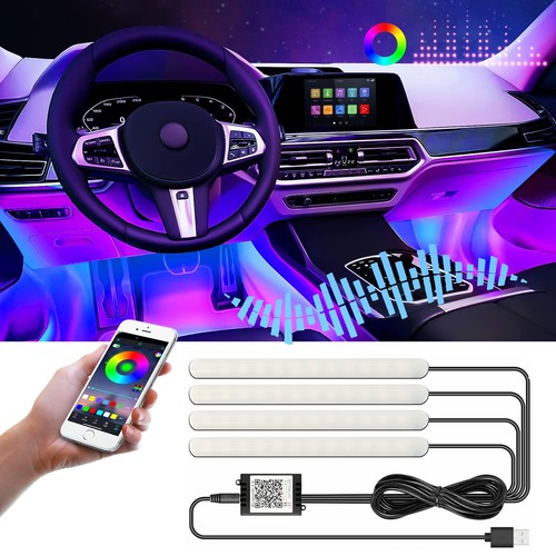 Led neon car interior - 4x,