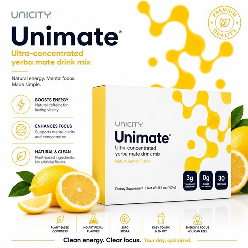 Unicity unimate lemon flavour - unimate,