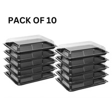 Large Sandwich Platters Trays With Lids Plastic For Party Food Catering Buffets
