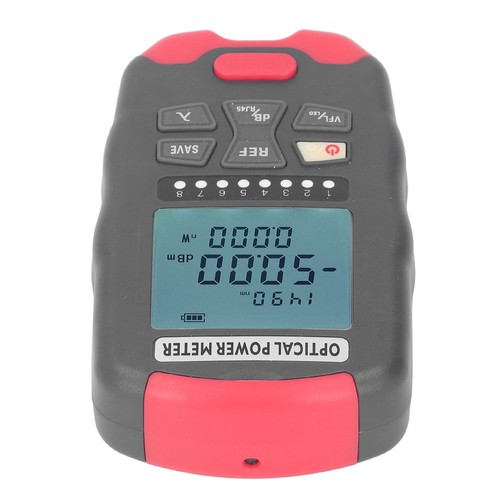 Optical fiber power meter - power, red