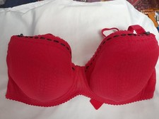 Red Bra With Black Trim