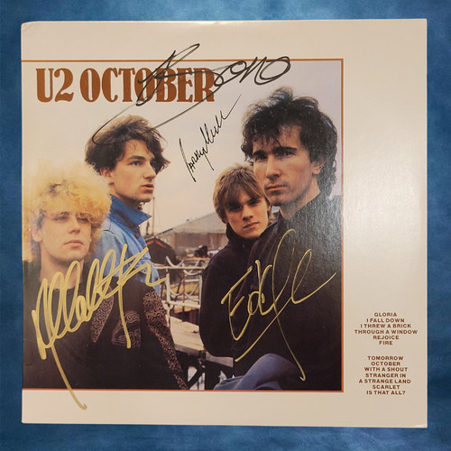 Signed vinyl record - signed,