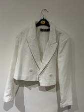 Primark White Cropped Long