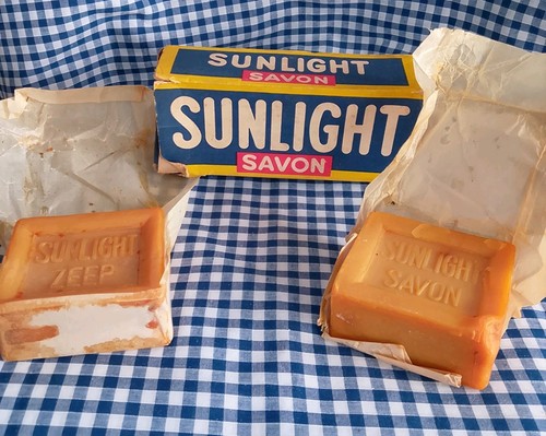 Vintage sunlght zeep soap - vintage, bars