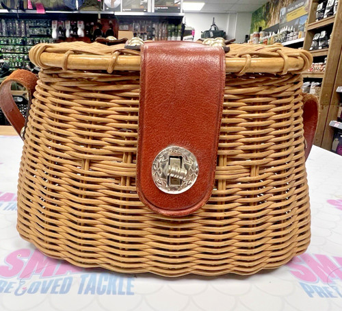 Vintage small wicker fishing - vintage,