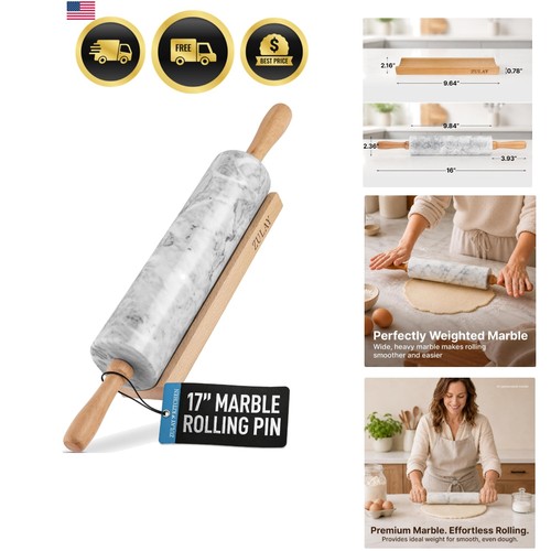 Inch marble rolling pin - 17-inch,