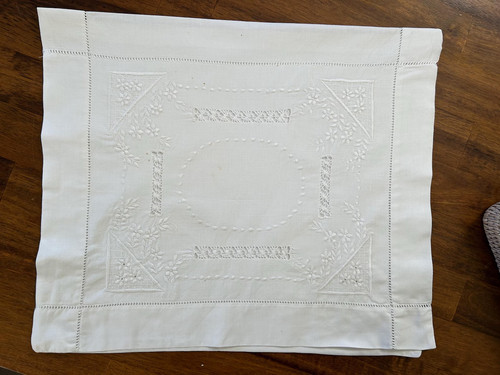 Antique embroidered drawn - antique,