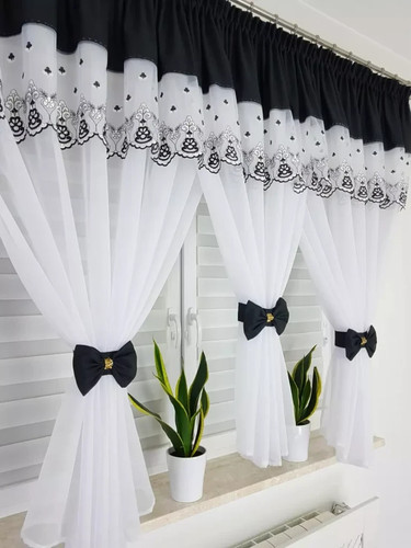 White ready hang voile - white,