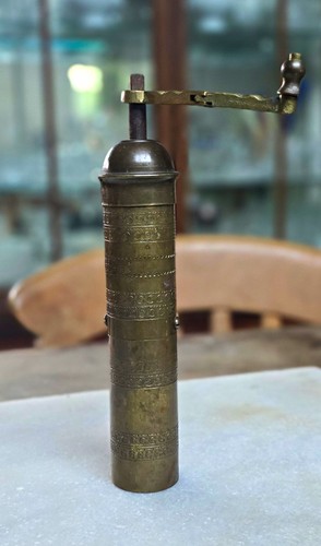 Vintage brass manual coffee - vintage,