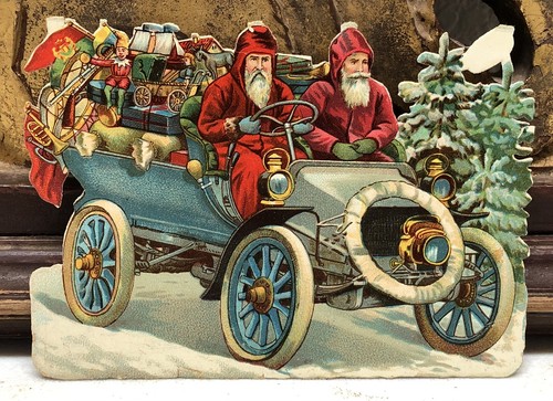 Pair santas vehicle - pair,