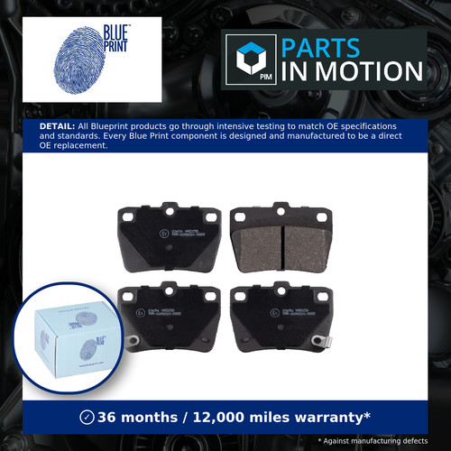 Brake pads set rear - rear, adt342122