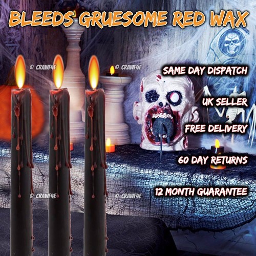 Halloween candle taper - halloween, vampire