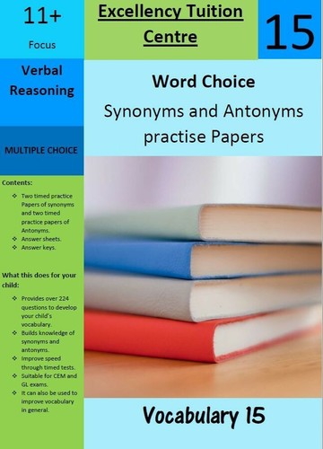 Verbal reasoning synonyms - 11+,