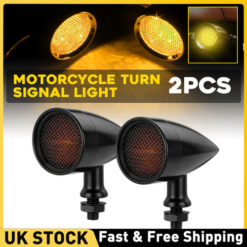 Black motorcycle bullet - 2x,