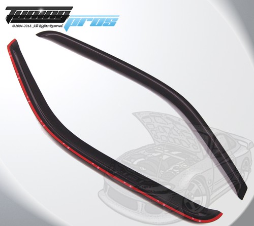 Dark smoke rain deflector 2pcs - rain,