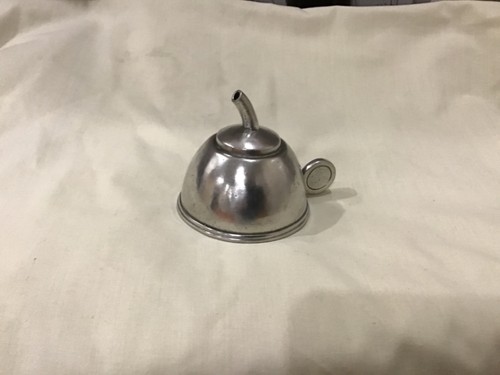 Stamped pewter wine - wine, funnel