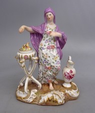 Excellent 19th Century Meissen Porcelain Elements Figure Model 1635