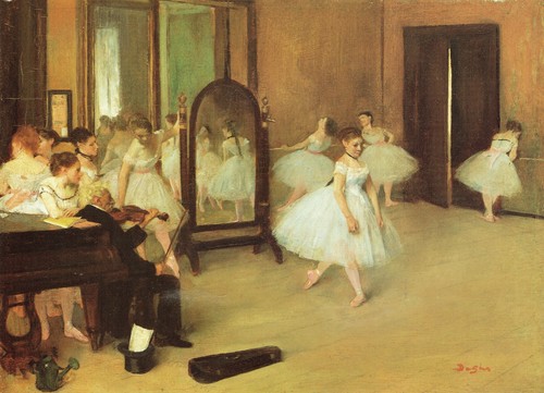 Edgar degas dance class - degas,