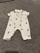 George Asda collared short sleeved romper first size