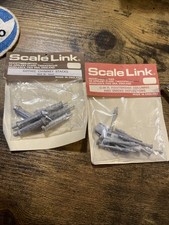 2 Packs Scale Link White Metal