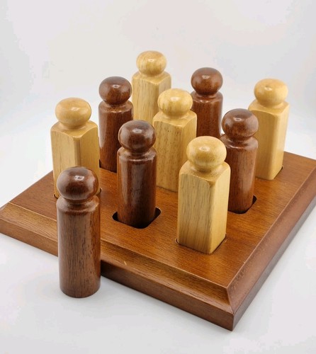Vintage wooden tic - wooden, tac