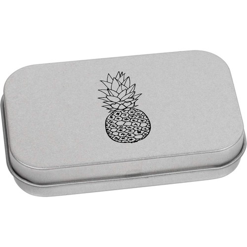 Pineapple metal hinged tin - metal,
