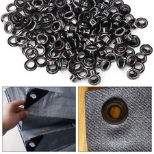 5mm Black Round Metal Grommets