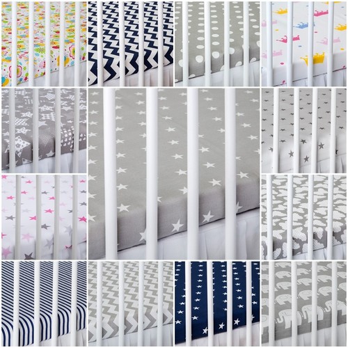 Cot fitted sheet - fitted, patterned