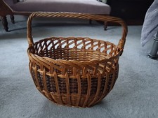 Vintage Wicker Shopping Basket