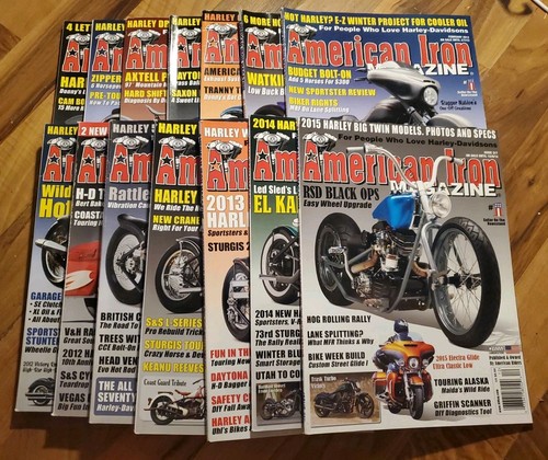 American iron magazine lot - american,
